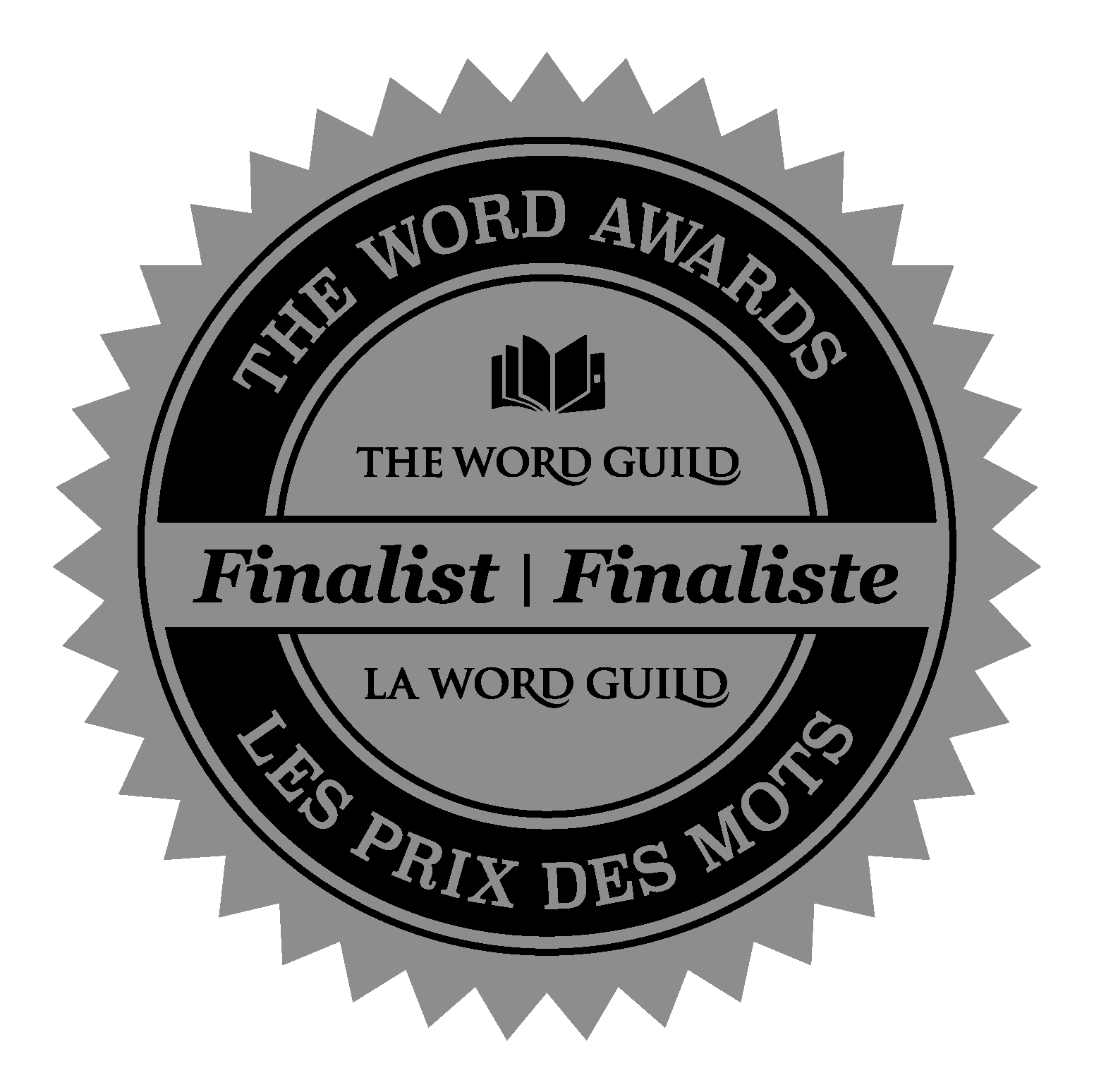 Word Award Winner Sticker in Pewter-Silver. Words in French and English. By The Word Guild. For She; Concussion Is Brain Injury: Treating the Neurons and Me; Brain Injury, Trauma, and Grief.