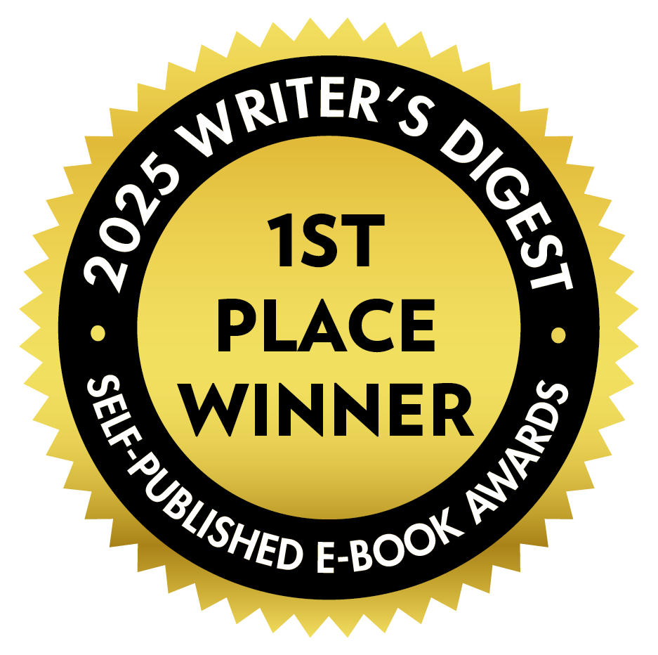 Writer's Digest 2025 1st place Winner Self-Published E-Book Awards. Gold sticker. For Brain Injury, Trauma, and Grief. In the Prescriptive/Informative Category.